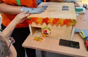 Sünöknek építettek faházikókat egy kunszentmiklósi gyár dolgozói sünök kunszentmiklósi gyár